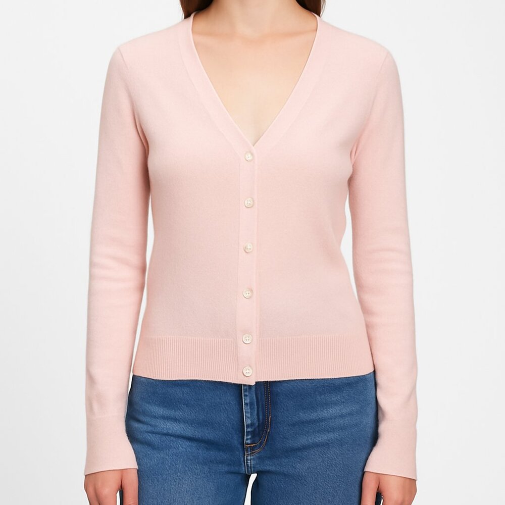 GAP - V Neck Cashmere Cardigan, light pink, small